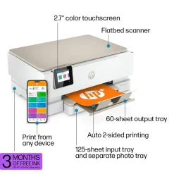 HP ENVY Inspire 7255e Wireless Color Inkjet Printer, All-In-One, Print, Scan, Copy (1W2Y9A#B1H)