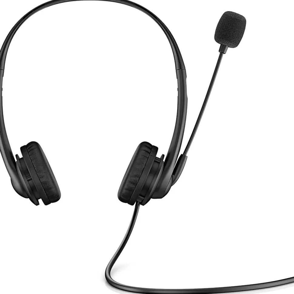 HP G2 Noise Canceling Stereo Over-the-head Headset, USB Type-A, UC Certified (428K6AA)