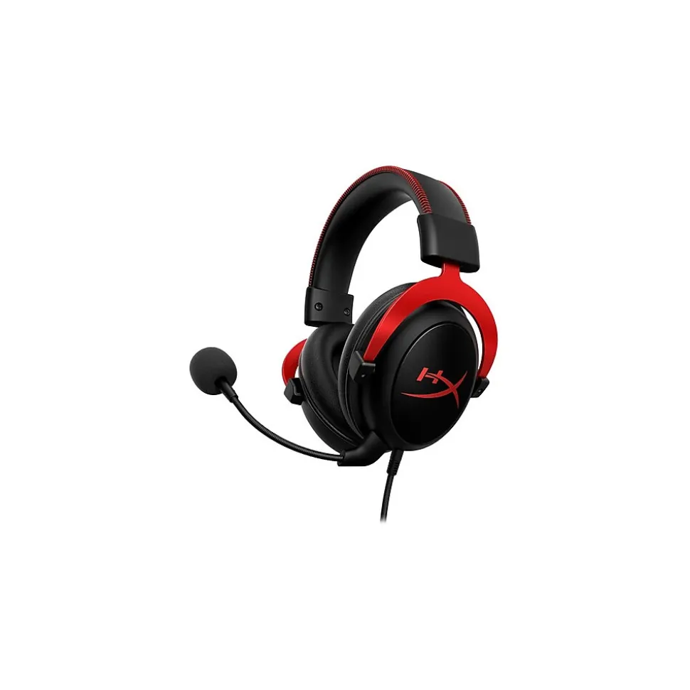 HP HyperX Cloud II Series X Gaming Headset, Red (4P5M1AA)