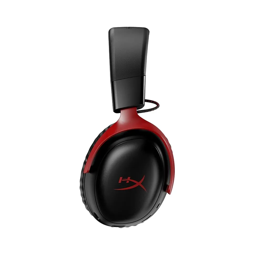 HP HyperX Cloud III Wireless Stereo Gaming Headset, USB Type-C, Black/Red (77Z46AA)