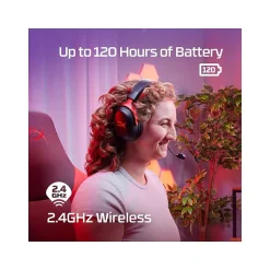 HP HyperX Cloud III Wireless Stereo Gaming Headset, USB Type-C, Black/Red (77Z46AA)