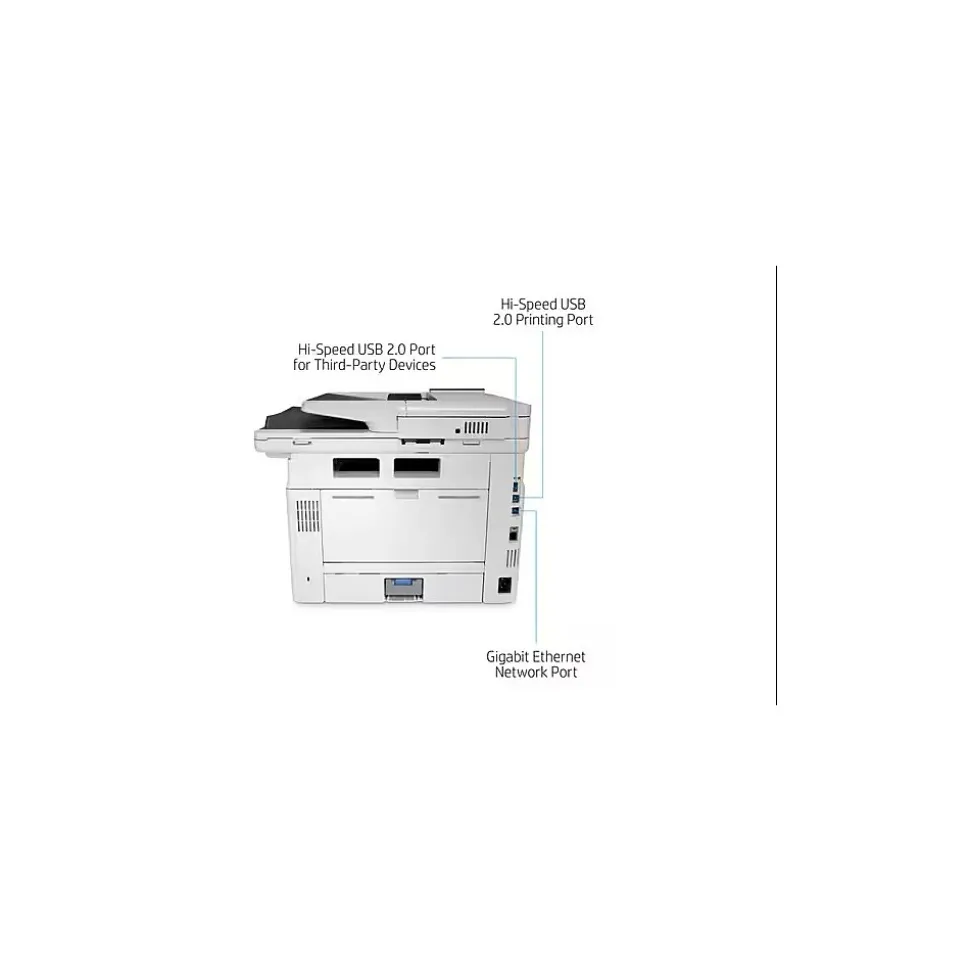 HP LaserJet Enterprise MFP M430f Black & White All-in-One Printer, Scanner, Copier, Fax (3PZ55A)
