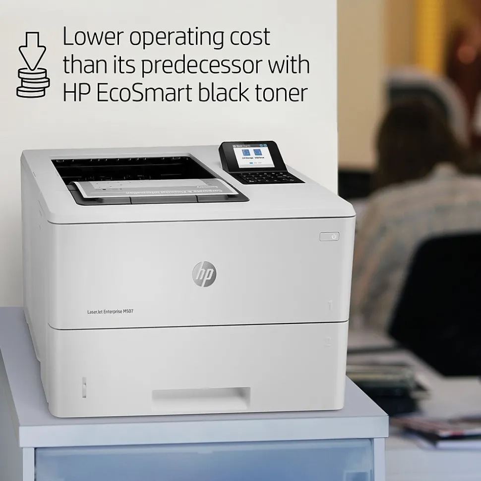 HP LaserJet Enterprise M507n Monochrome Laser Printer with Built-in Ethernet (1PV86A)