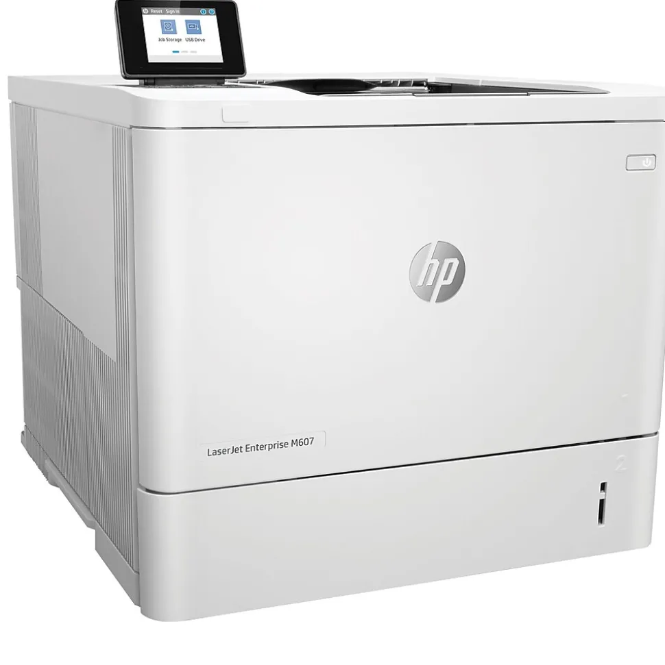 HP LaserJet Enterprise M607n Black & White Laser Printer, Single-Function, Print (K0Q14A#BGJ)