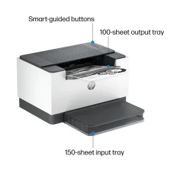 HP LaserJet M209d Black & White Laser Printer, Automatic 2-Sided Printing, USB cable included, Best for Home Office (8J9L0F)