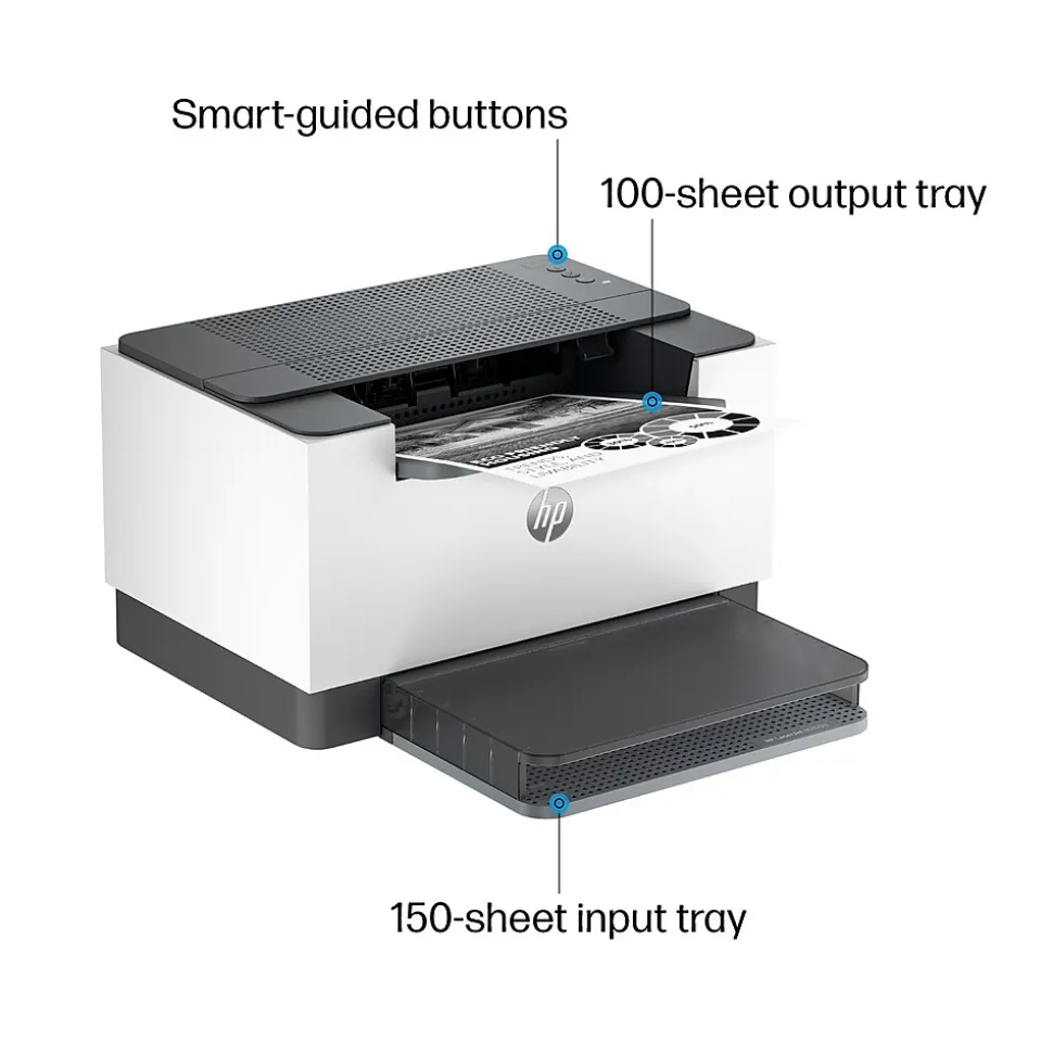 HP LaserJet M209d Black & White Laser Printer, Automatic 2-Sided Printing, USB cable included, Best for Home Office (8J9L0F)