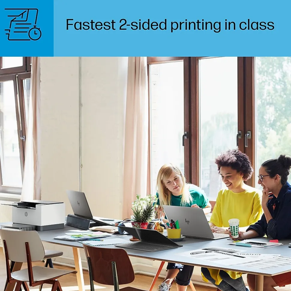 HP LaserJet M209d Black & White Laser Printer, Automatic 2-Sided Printing, USB cable included, Best for Home Office (8J9L0F)