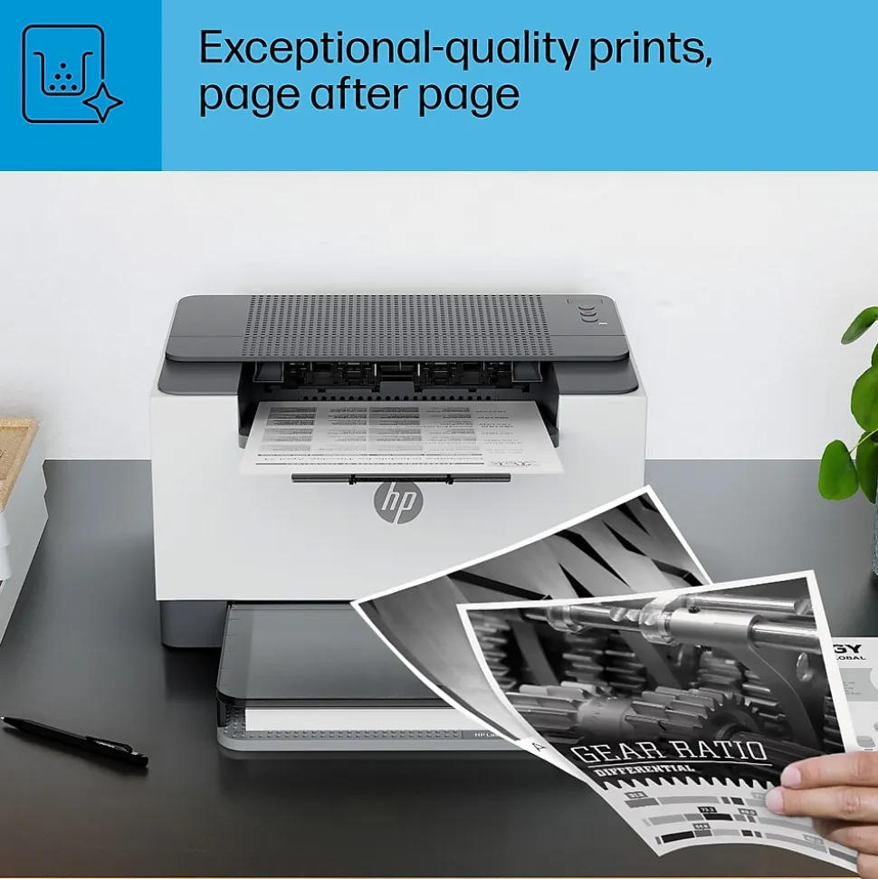 HP LaserJet M209d Black & White Laser Printer, Automatic 2-Sided Printing, USB cable included, Best for Home Office (8J9L0F)