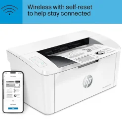 HP LaserJet M110w Wireless Black & White Printer, Best for Home Office (7MD66F)