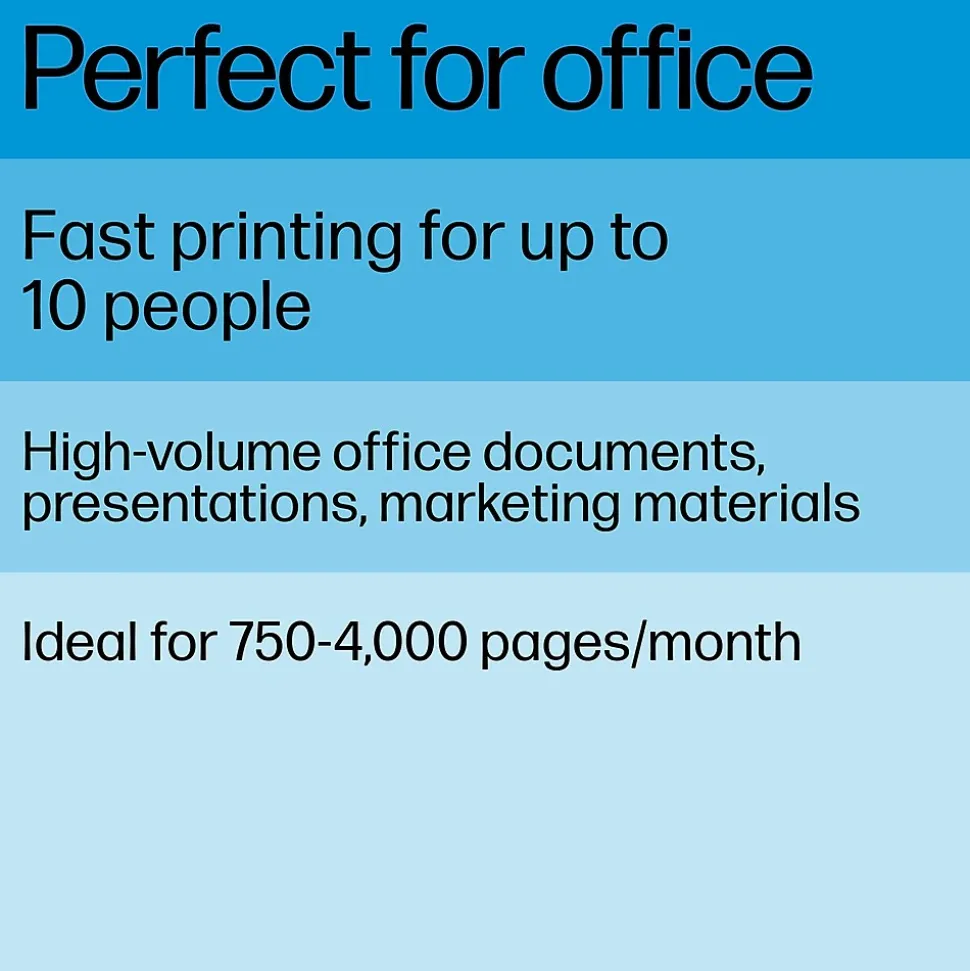 HP LaserJet Pro 4001dw Wireless Black & White Laser Printer, Single-Function, Print, Best for Office (2Z601F)