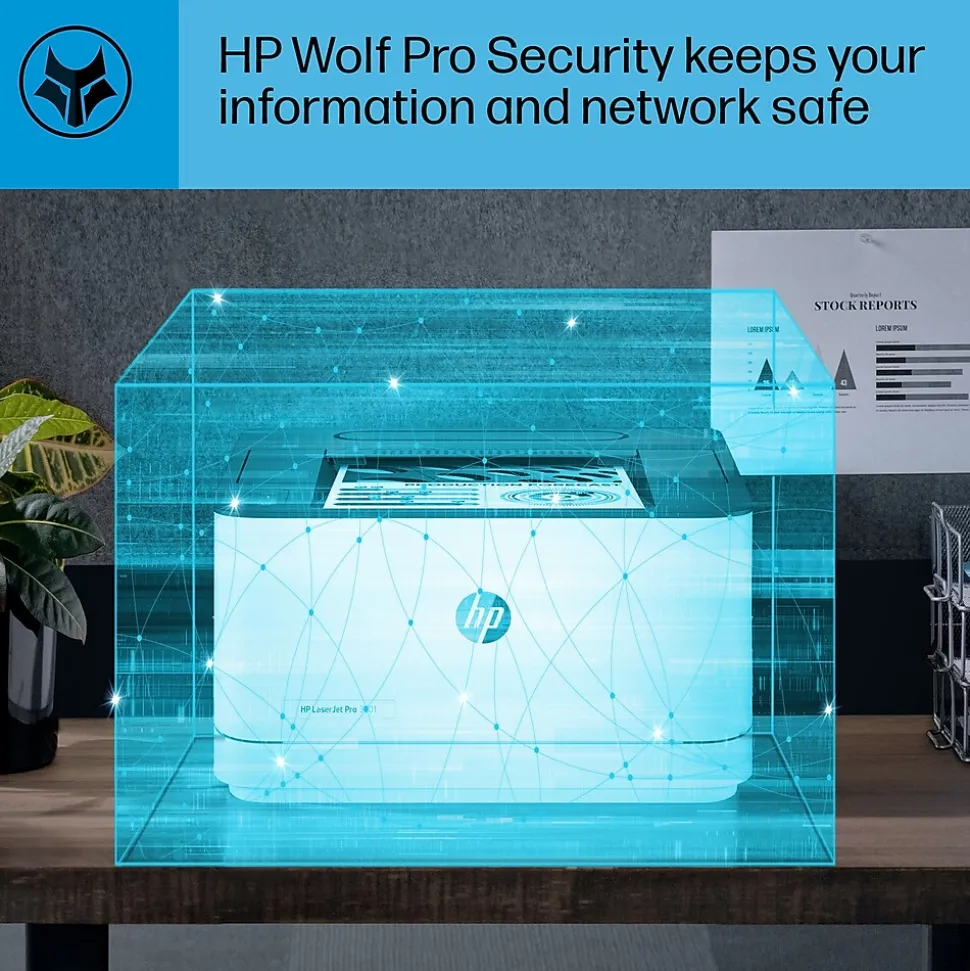 HP LaserJet Pro LJP 3001dw Wireless Black & White Laser Printer, Single-Function, Print, Best for Office (3G65OF)