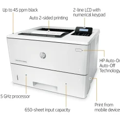 HP LaserJet Pro M501dn Black & White Laser Printer, Single-Function, Print (J8H61A#BGJ)