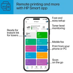 HP LaserJet Pro MFP 4101fdw Wireless Black & White Laser Printer, All-In-One, Print, Scan, Copy, Fax, Best for Office (2Z619F)