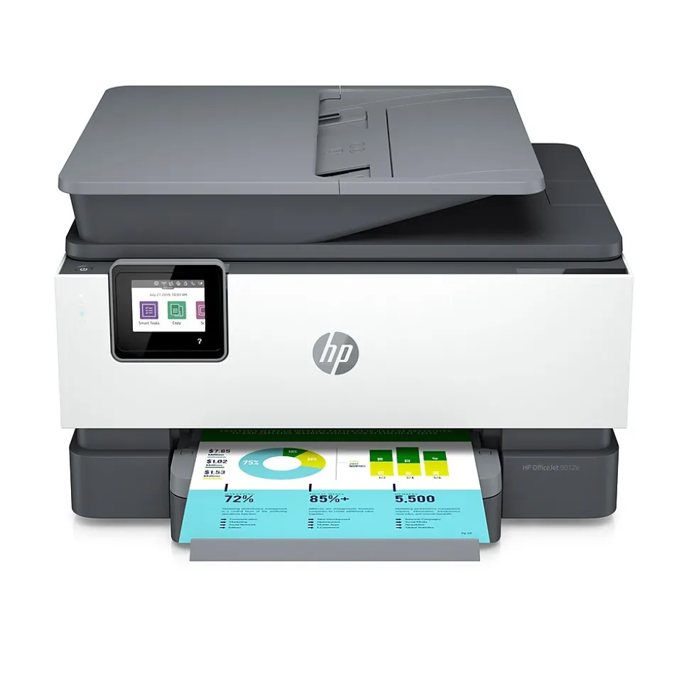 HP OfficeJet 9012e Wireless All-in-One Color Inkjet Printer, Duplex, Best for home office, 6 mo. Instant Ink with HP+ (1G5L4A)