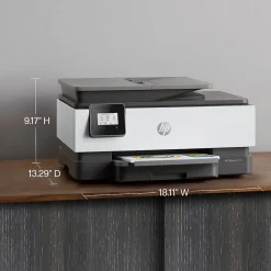 HP OfficeJet 8015e Wireless Color Inkjet Printer, All-In-One, Print, Scan, Copy (228F5A#B1H)
