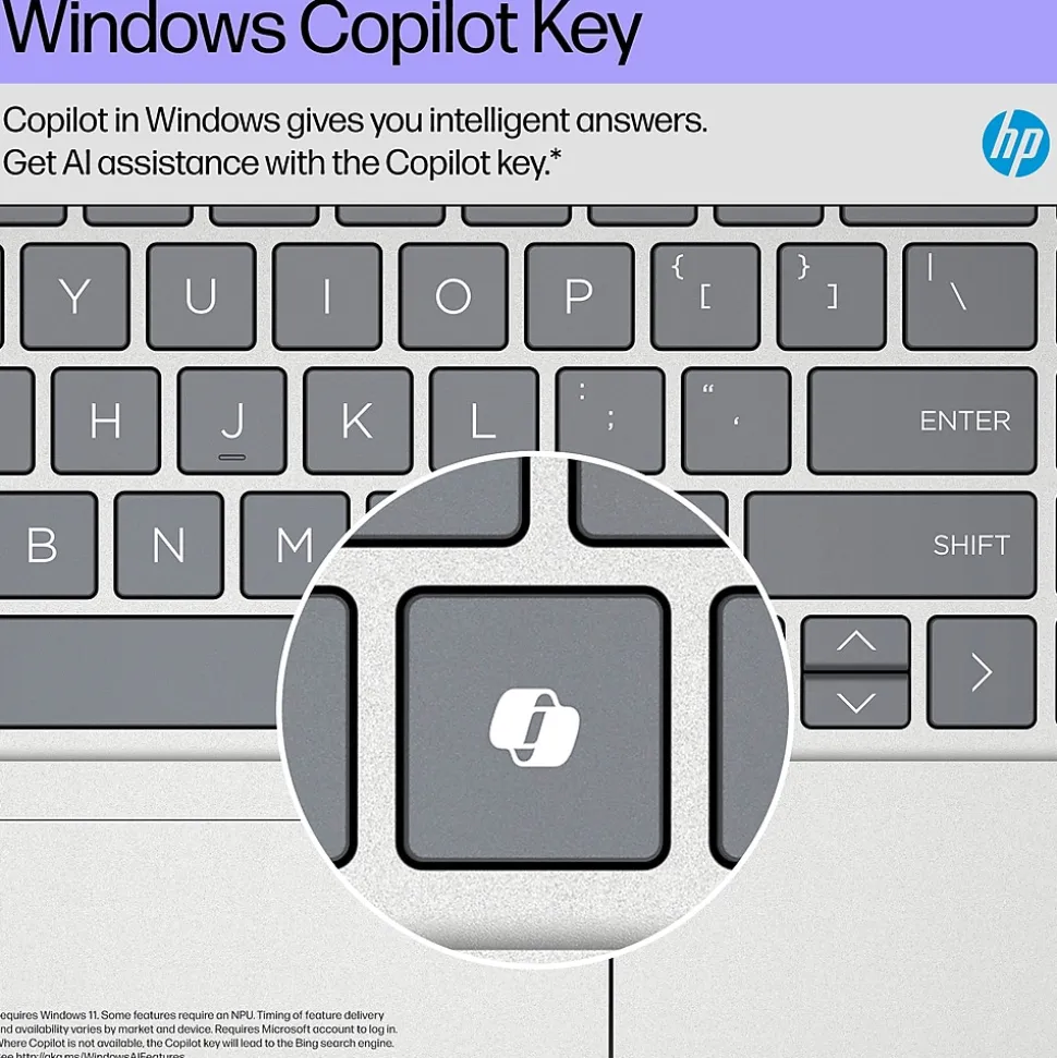 HP Pavilion 16" FHD AI Laptop, Intel Core Ultra 5-125U, 8GB RAM, 512GB SSD, Backlit Keyboard, Windows 11 Home