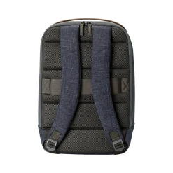 HP Renew Laptop Backpack, Heather Blue/Brown Fabric/Faux Leather (1A212AA#ABL)