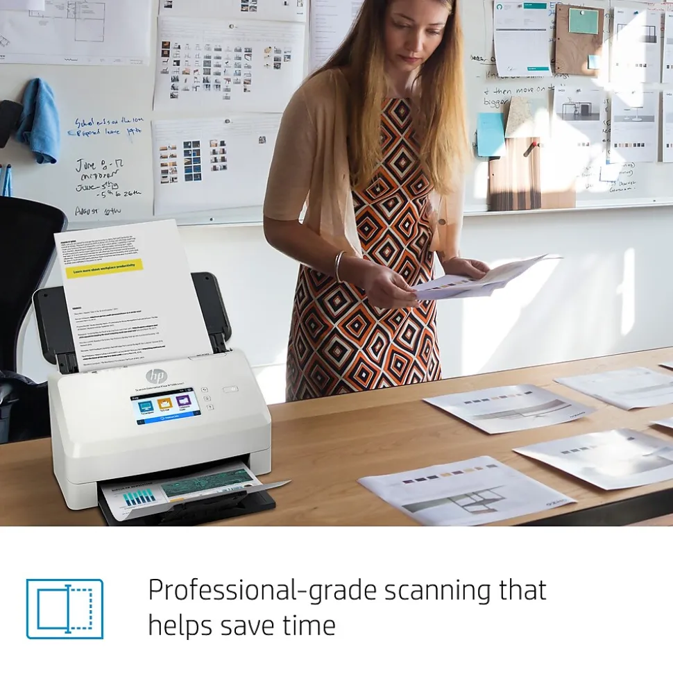 HP ScanJet Enterprise Flow N7000 Snw1 Duplex Desktop Document Scanner, White (6FW10A#BGJ)