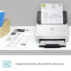HP Scanjet Pro 3000 s4 Duplex Desktop Document Scanner, White (6FW07A#BGJ)