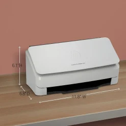 HP Scanjet Pro N4000 Snw1 Duplex Desktop Document Scanner, White (6FW08A#BGJ)