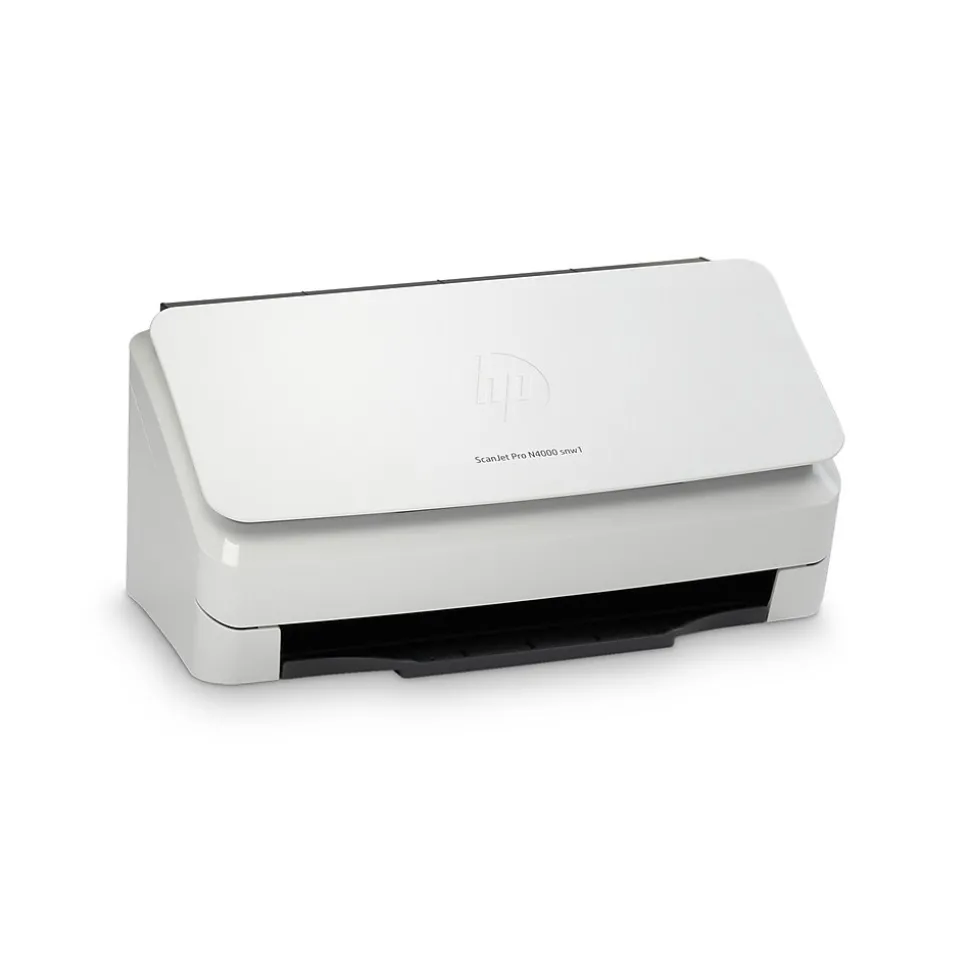 HP Scanjet Pro N4000 Snw1 Duplex Desktop Document Scanner, White (6FW08A#BGJ)