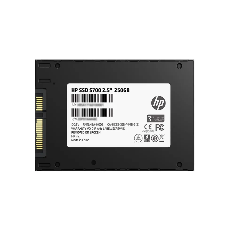 HP Solid State Internal Hard Drive S700, 250GB 2.5" SATA III 3D NAND