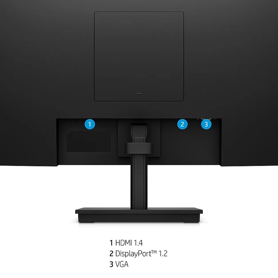 HP V24i G5 24" LCD Monitor, Black (65P58AA#ABA)