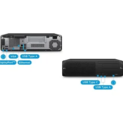 HP Z2 G9 Desktop Computer, Intel Core i7 14700K, 32GB Memory, 1TB SSD, Windows 11 Professional (A1NU5UT#ABA)