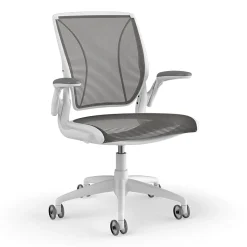 Humanscale Diffrient World Ergonomic Mesh Swivel Task Chair, White/Black (W11BN10N10SHNSC)