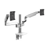 Humanscale Dual Monitor Arm, Polished Aluminum (X22TBW)