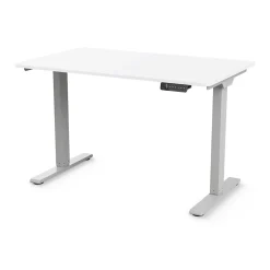 Humanscale eFloat Go 2.0 58"W Electric Rectangular Adjustable Standing Desk, White (FYH12TS3060WH)