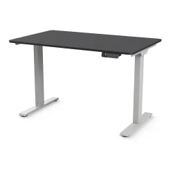 Humanscale eFloat Go 2.0 48"W Electric Rectangular Adjustable Standing Desk, Black (FYH12TS2448BL)