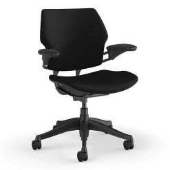 Humanscale Freedom Ergonomic Fabric Swivel Task Chair, Black (F111GFT10XFSHNSC)