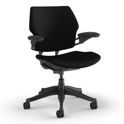 Humanscale Freedom Ergonomic Fabric Swivel Task Chair, Black (F111GCF10XFSHNSC)