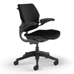 Humanscale Freedom Ergonomic Fabric Swivel Task Chair, Black (F111GCF10XFSHNSC)
