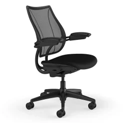 Humanscale Liberty Ergonomic Fabric Swivel Task Chair, Black (L113BM10FT10XFSHNSC)