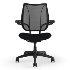 Humanscale Liberty Ergonomic Fabric Swivel Task Chair, Black (L113BM10CF10XFSHNSC)