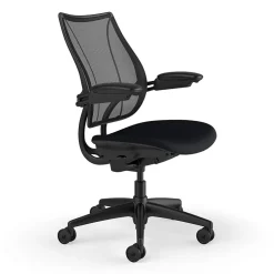 Humanscale Liberty Ergonomic Fabric Swivel Task Chair, Black (L113BM10CF10XFSHNSC)
