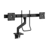 Humanscale M8.1 Adjustable Dual Monitor Arm with Crossbar, Up to 28" Monitors, Black (M82HBB)