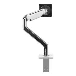 Humanscale M2.1 Adjustable Single Monitor Arm, Polished Aluminum (M21TBW)