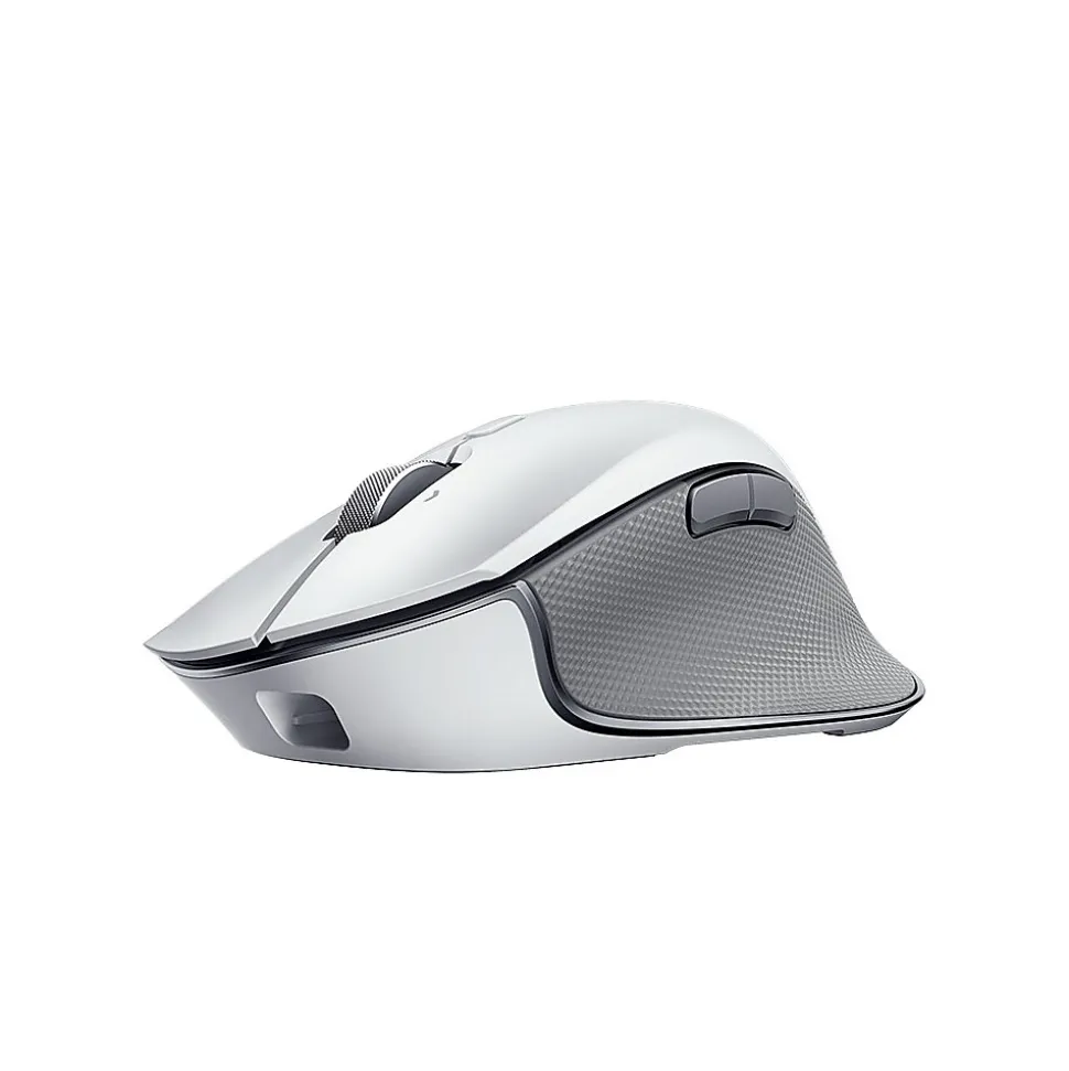 Humanscale Pro-Click Wireless Ergonomic Optical Bluetooth & USB Mouse, White (PROCLICK-NA)