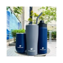 HYDRAFLOW Capri Stainless Steel Vacuum Insulated Tumbler, 20 oz., Black (218688)