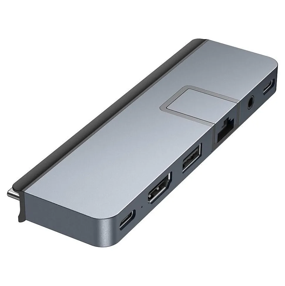 Hyper Products HyperDrive Duo Pro 7-Port USB Type-C Hub, Space Gray (HD575-GRAY)