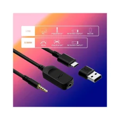 HyperX Cloud III Noise Canceling Over-the-Ear Stereo Gaming Headset, USB/3.5mm, Black (727A8AA)