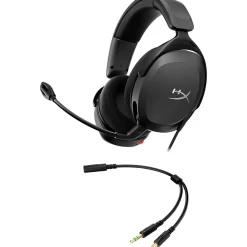 HyperX Cloud Stinger 2 Core Gaming Headset, 3.5mm, UC Certified, Black (683L9AA)