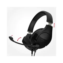 HyperX Cloud Stinger Core Noise Canceling Stereo Gaming Over-the-Ear Headset, 3.5mm, Black (4P4F4AA)