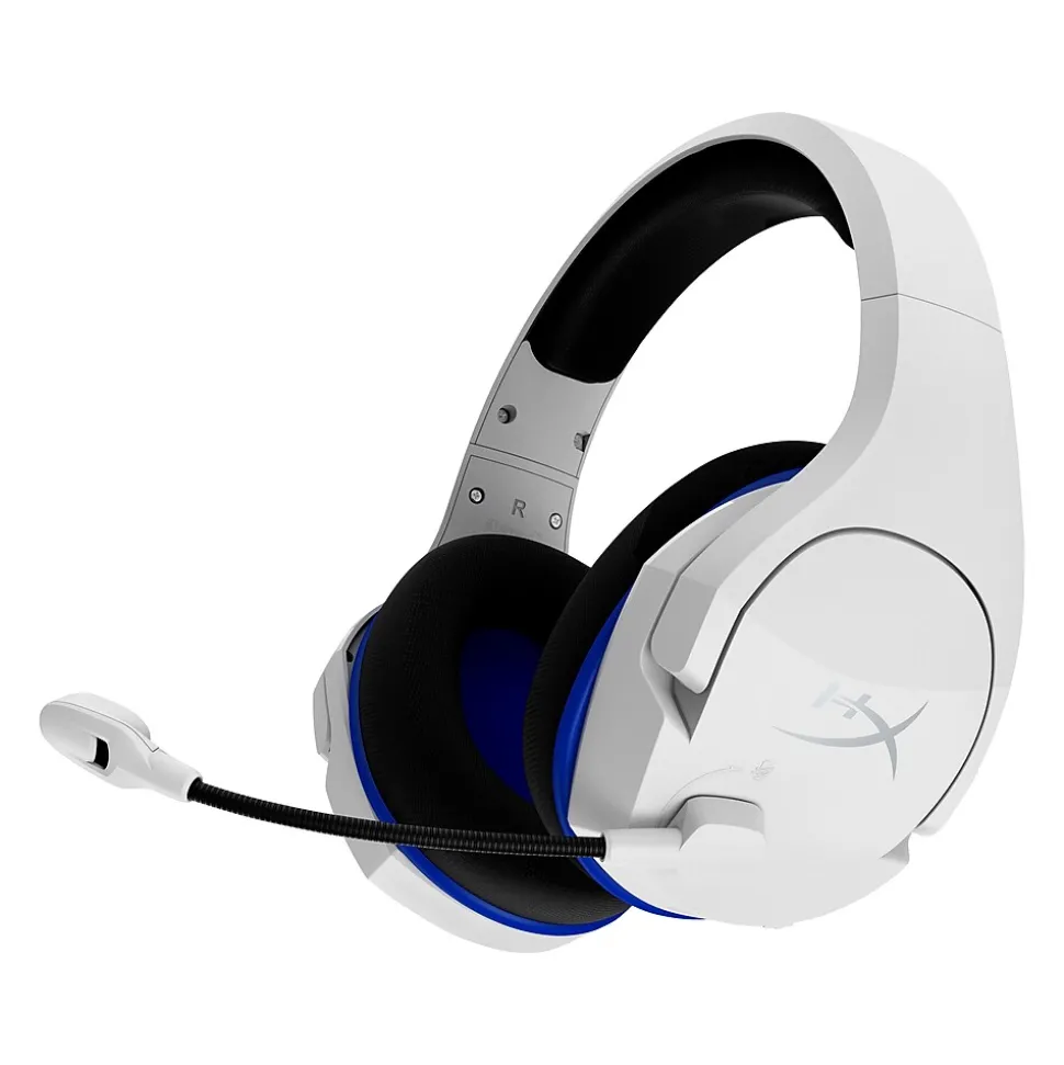 HyperX Cloud Stinger Core Wireless Noise Canceling Stereo Gaming Over-the-Ear Headset, White (4P5J1AA)