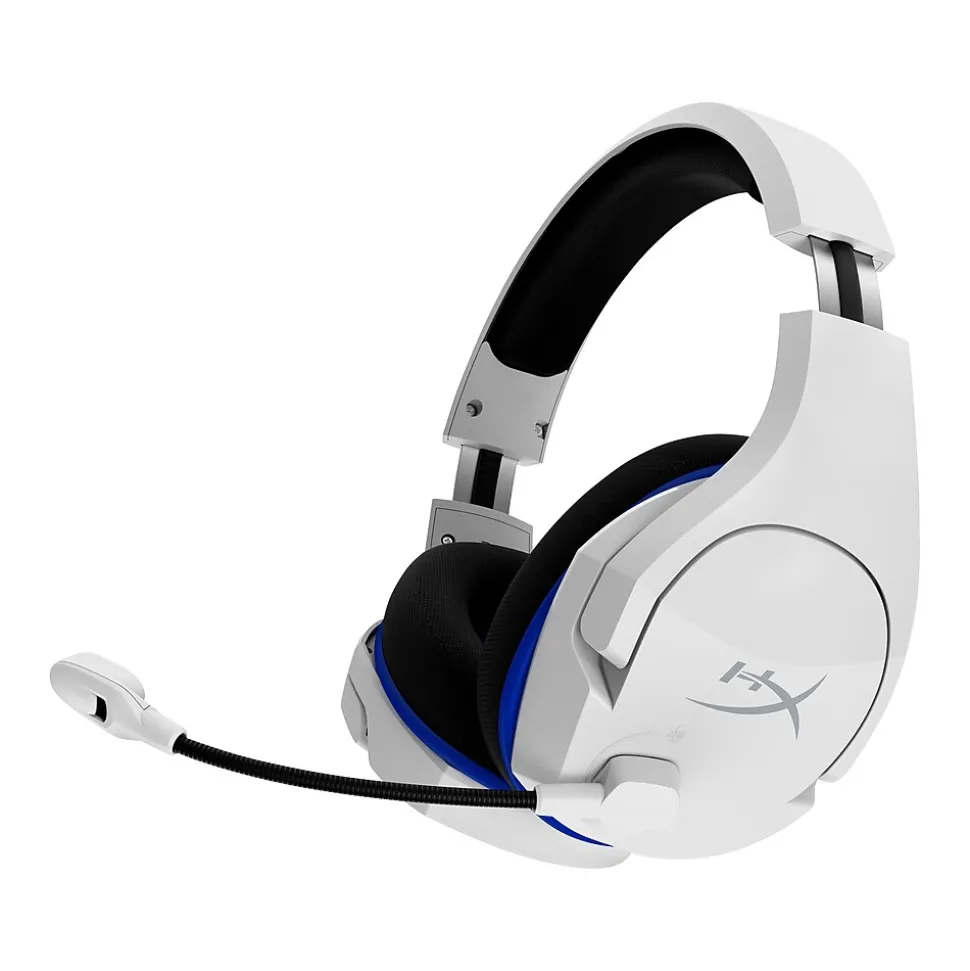 HyperX Cloud Stinger Core Wireless Noise Canceling Stereo Gaming Over-the-Ear Headset, White (4P5J1AA)
