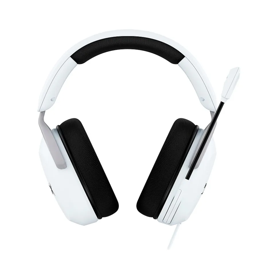 HyperX CloudX Stinger 2 Core Noise Canceling Gaming Headset, 3.5mm, White (6H9B7AA)