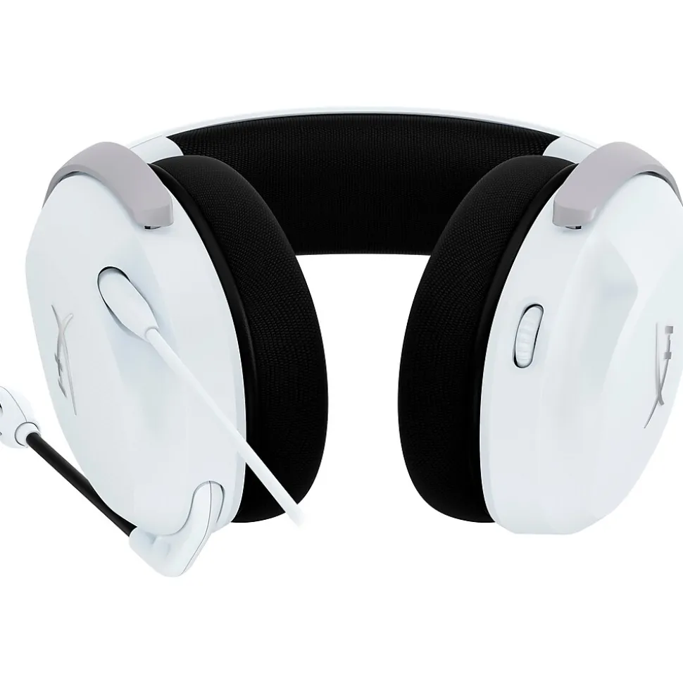 HyperX CloudX Stinger 2 Core Noise Canceling Gaming Headset, 3.5mm, White (6H9B7AA)